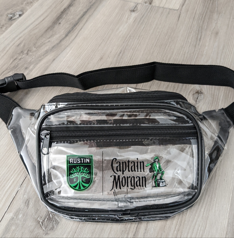 Austin FC X Captain Morgan Club Fanny Pack Chest Bag Clear‎
